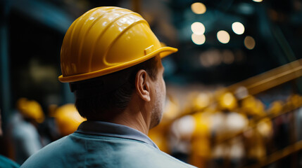 Faceless supervisor overseeing team during mandatory safety training classroom professional instruction activity workplace education learning environment display employee