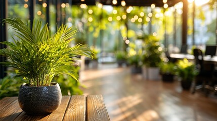 The modern eco‑friendly office space, characterized by white interiors and natural illumination, includes sleek furnishings and greenery to enhance a revitalizing work environment