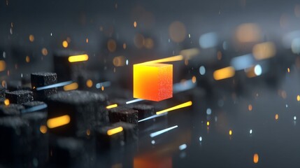 The glowing binders placed in a row on a shelf stand for enterprise content management, digital asset organization, and legal hold for compliance and e-discovery