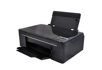 Black printer with scanner