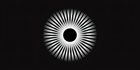 Abstract radial light rays exploding from center