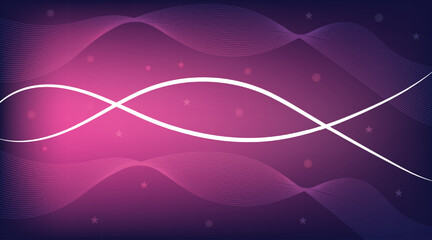 Abstract pink color waves vector template background.