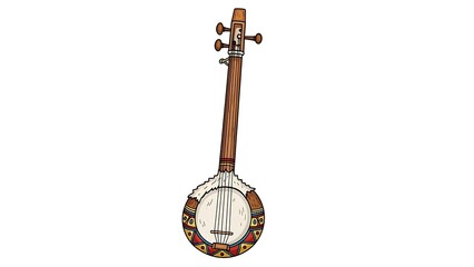 Traditional banjo instrument