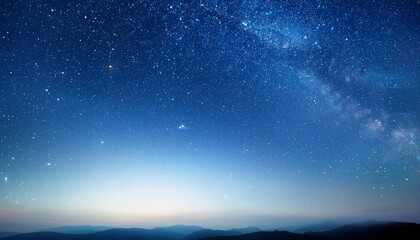 soft starfield a gentle and hazy blue sky