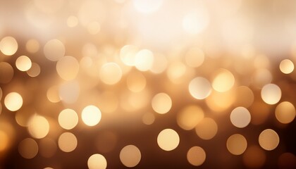Obraz premium Abstract Luxury Bokeh Background In Warm Golden Beige Tones