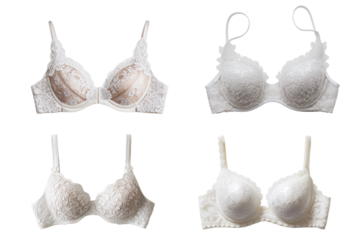 Beautiful bra isolated on transparent background
