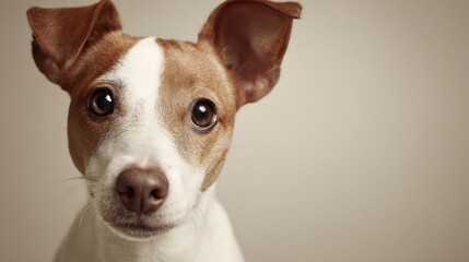 Pet Allergy Relief Banner Featuring a Dog in Soft Muted Colors With a Healthcare Wellness Focus Displayed in a Calm Setting
