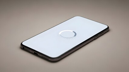 Fototapeta premium Smartphone Representing Loading or Waiting State for Mobile Application Interface