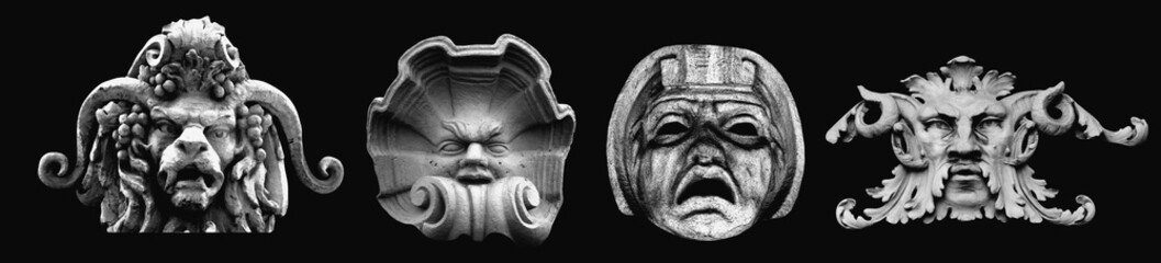 Symbolic architecture representing human passions, fear, control, and power through abstract structures, dramatic shadows, and oppressive spatial composition.