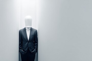 Businessman Mannequin in Minimalist Setting