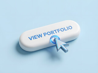 VIEW PORTFOLIO" White 3D Button on Blue