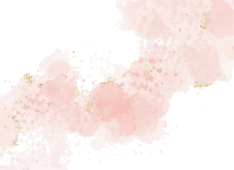 Modern abstract luxury wedding invitation templates with pastel pink watercolor, glitter gold, and valentines day background

