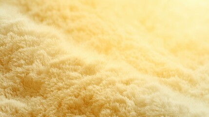 Soft abstract fluffy texture with flowing fibers in golden tones, macro background, cozy aesthetic