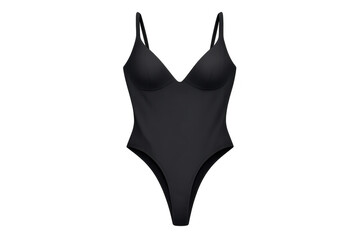 Obraz premium Black swimsuit one piece cutout transparent background fashion shot icon
