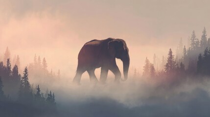 Majestic Wildlife Emerges From Mist in Forest Light to Promote Empathy and Protection for Animals in Their Natural Habitat
