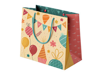 party-bag on a isolated transparent background