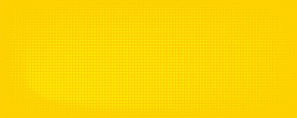 Fototapeta premium Dots halftone yellow orange color pattern gradient texture with technology digital background. Dots pop art comics with summer background.