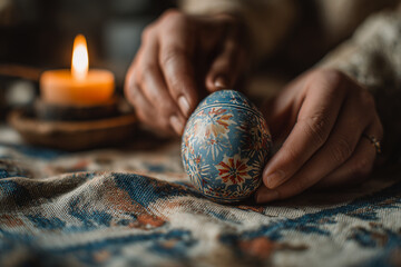 Finished Painted Easter Eggs &mdash; Traditional Handmade Holiday Decoration