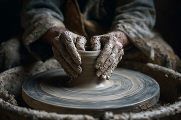 Shaping Clay by Hand &mdash; Traditional Pottery and Ceramic Craft Process