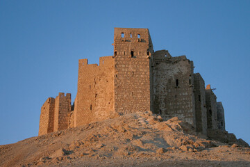 Historic Palmyra Castle at Sunset