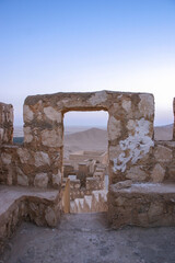 Historic Palmyra Castle at Sunset