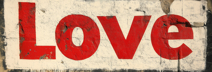 The text "love" logo, simple