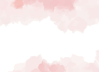 Obraz premium Modern abstract luxury wedding invitation templates with pastel pink watercolor brush stroke and valentines day background