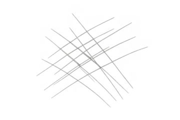 White scratch lines creating abstract pattern on transparent background