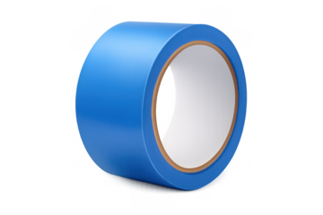Blue painter's tape roll for renovation and crafting, adhesive tool for masking, sealing, and protecting surfaces