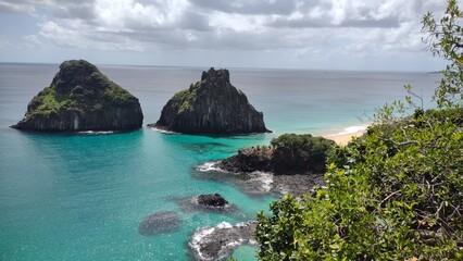 Fototapeta premium Baia dos Porcos Fernando de Noronha Brasil
