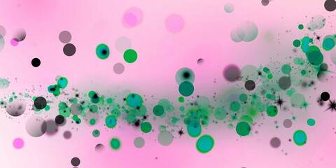 abstract pink green light bokeh background