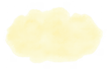 Cream watercolor wash forming organic abstract shape