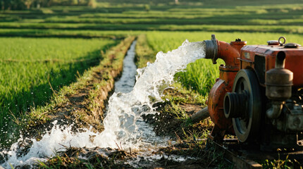 Agricultural Irrigation: Water Pumping & Distribution in Fields