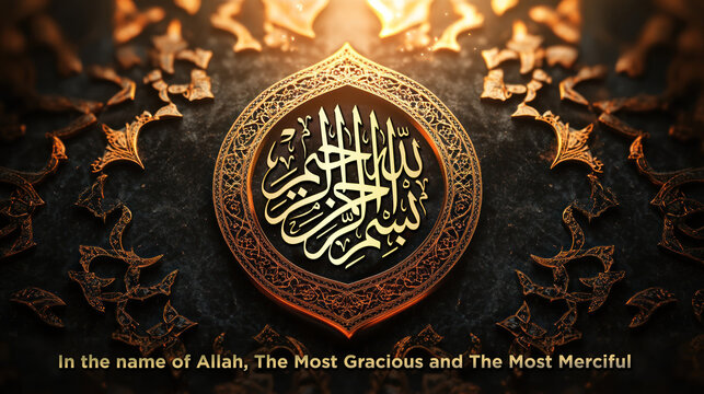 Arabic Calligraphy Bismillah Art
