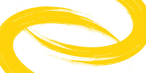 Hand drawn yellow color ink paint brush strokes isolated text design quote or text information. modern