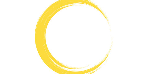 Hand drawn yellow color ink paint brush strokes isolated text design quote or text information. modern. eps 10