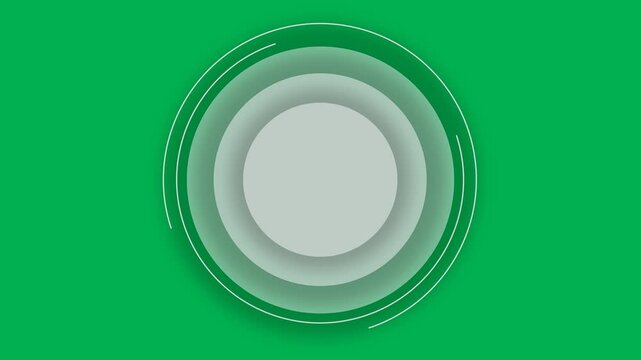 Green Screen Circular Button Animation for Video Editing