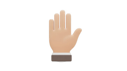 Obraz premium 3D Raised Open Hand Icon