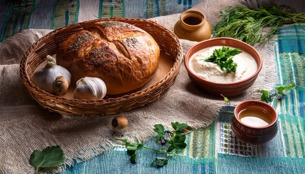 Smakowite W Dliny Tradycyjnie W Dzone W Dliny W Kompozycji Na Lnianym Obrusie Z Zio Ami