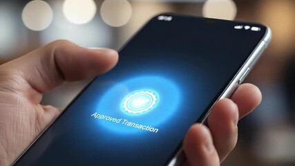 approved transaction on smartphone screen