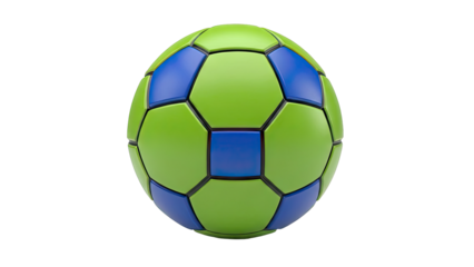Green and Blue Soccer Ball