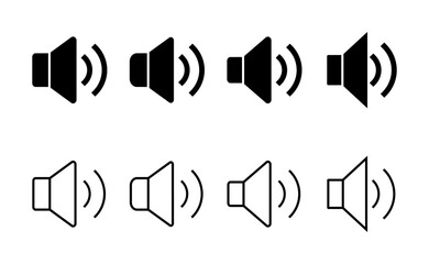 Speaker icon vector. volume sign and symbol. loudspeaker icon. sound symbol