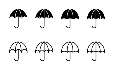 Umbrella icon vector. umbrella sign and symbol