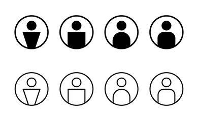 User icon vector. person sign and symbol. people icon.