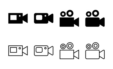 Video icon vector. video camera sign and symbol. movie sign. cinema