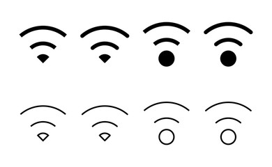 Wifi icon vector. signal sign and symbol. Wireless  icon