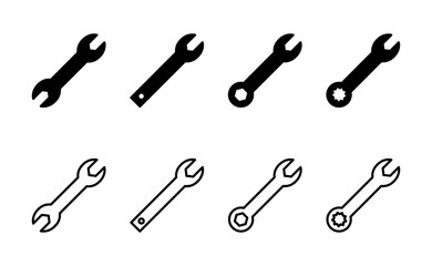 Wrench icon vector. repair icon. tools sign and symbol