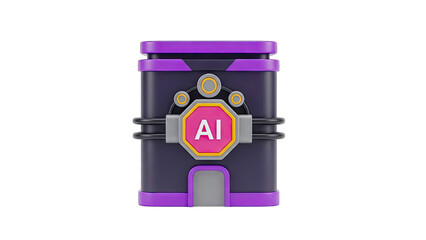 3D AI Icon