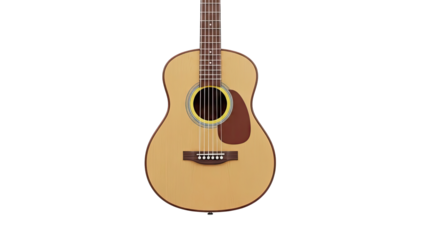 Acoustic Guitar with Natural Wood Finish