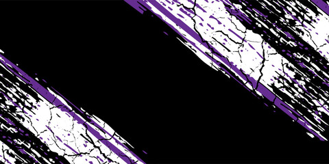 car sticker pattern black purple brush wrap abstract banner sporty lines purple black color combination grunge brush pattern design, vector illustration, Modern.